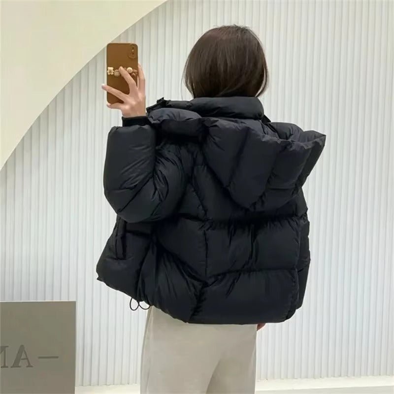 Chaqueta acolchada gruesa con capucha Adaure