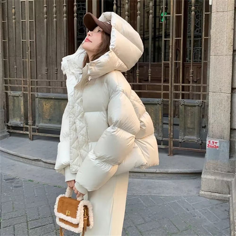 Chaqueta acolchada gruesa con capucha Adaure