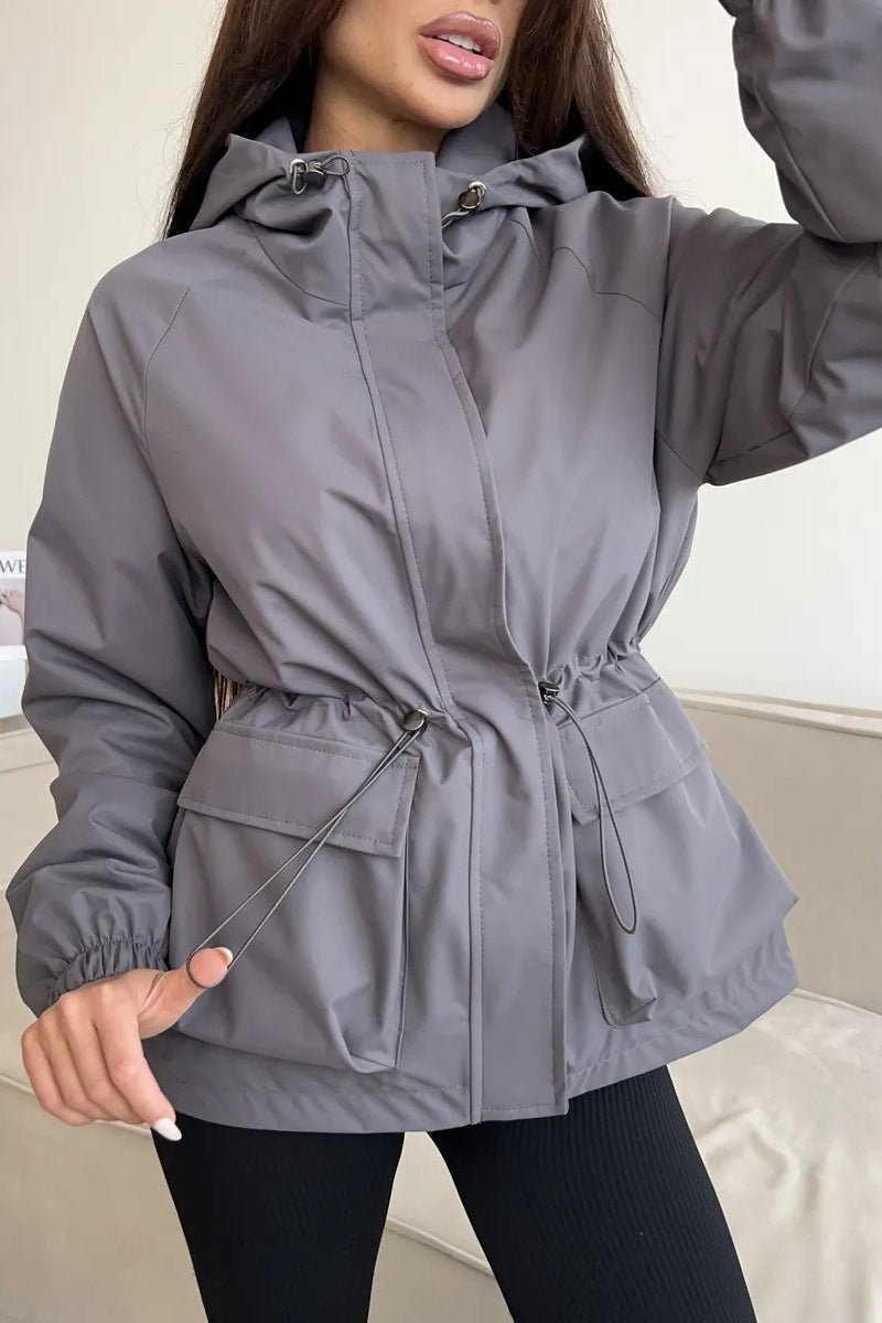Chaqueta impermeable con capucha Adelia