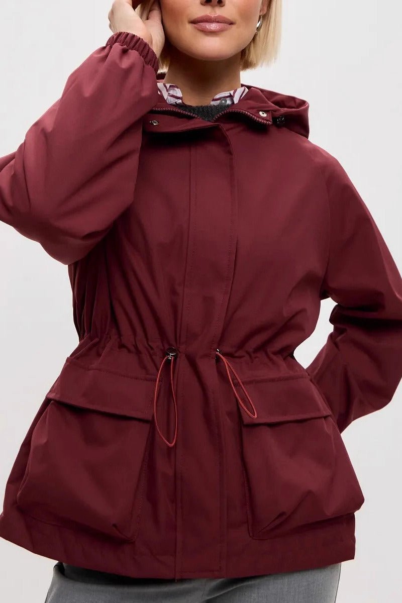 Chaqueta impermeable con capucha Adelia