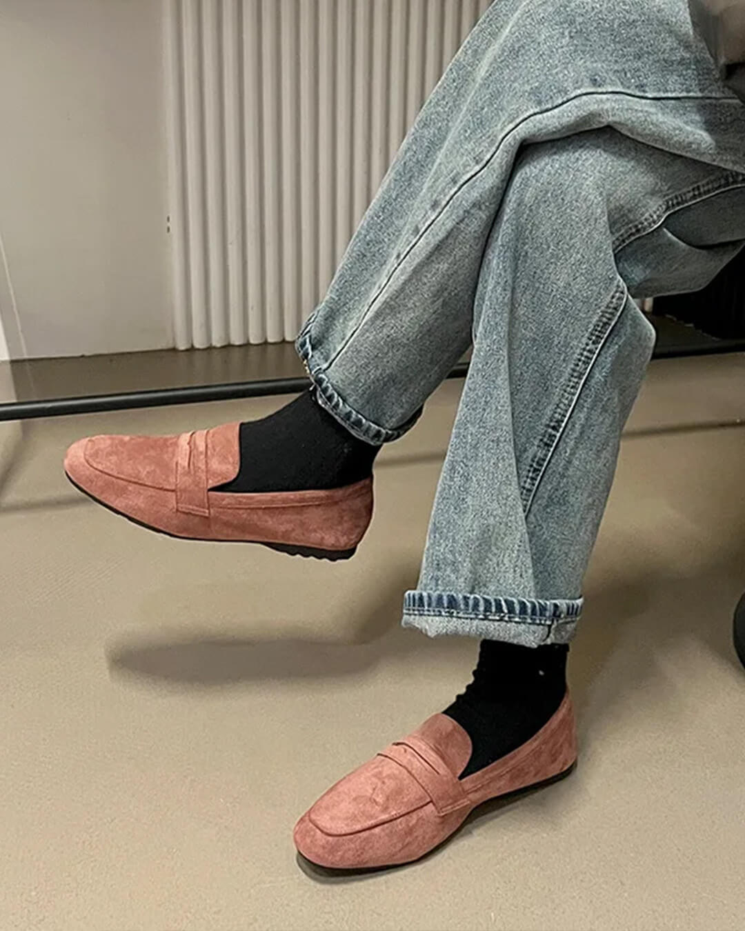 Mocasines sin cordones de ante Adira