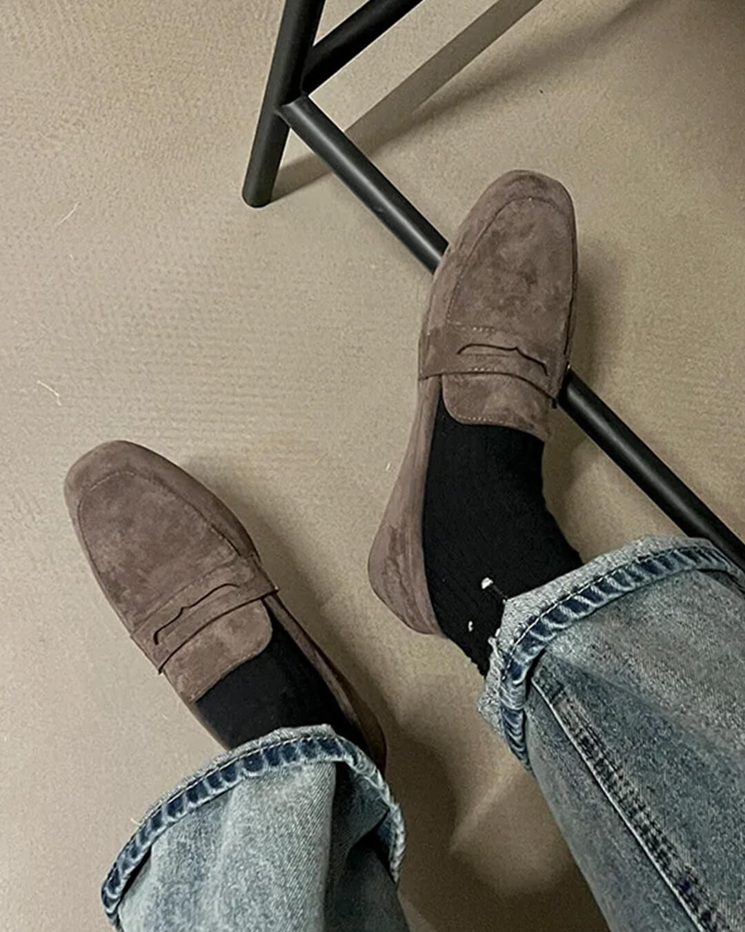 Mocasines sin cordones de ante Adira