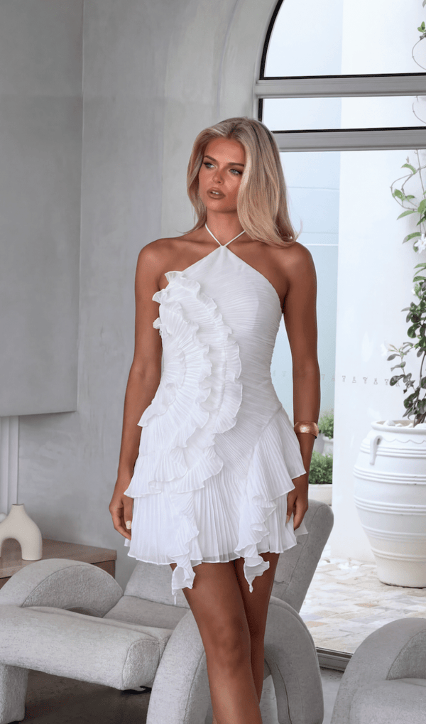 Minivestido con volantes Aisende