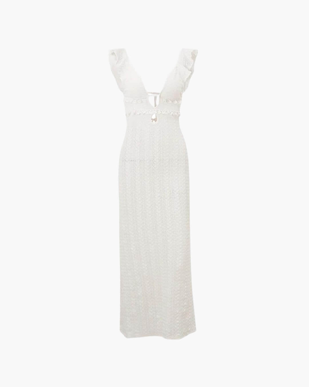 Maxivestido de encaje con escote pronunciado Aisin