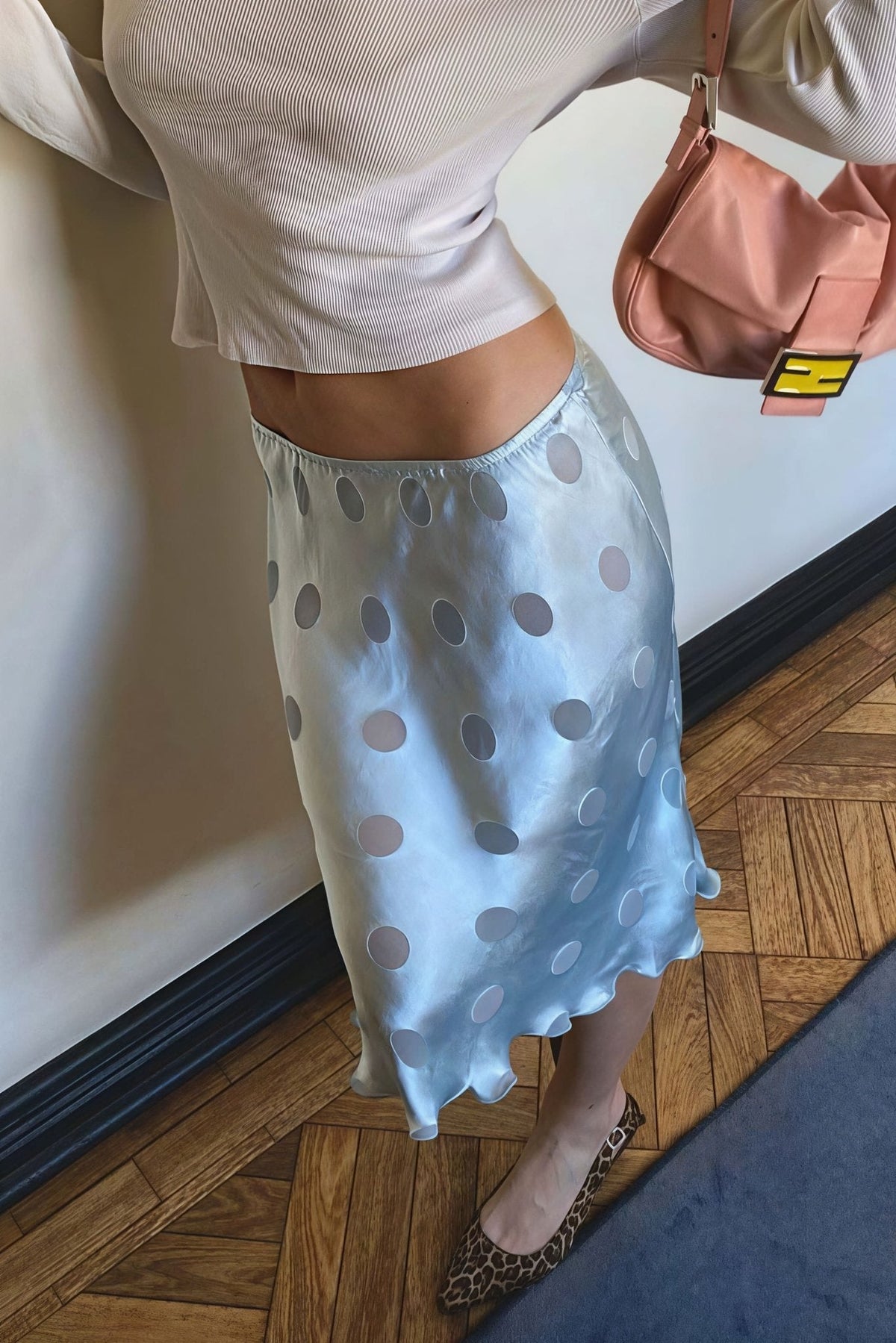 Falda transparente de lunares Aislinne
