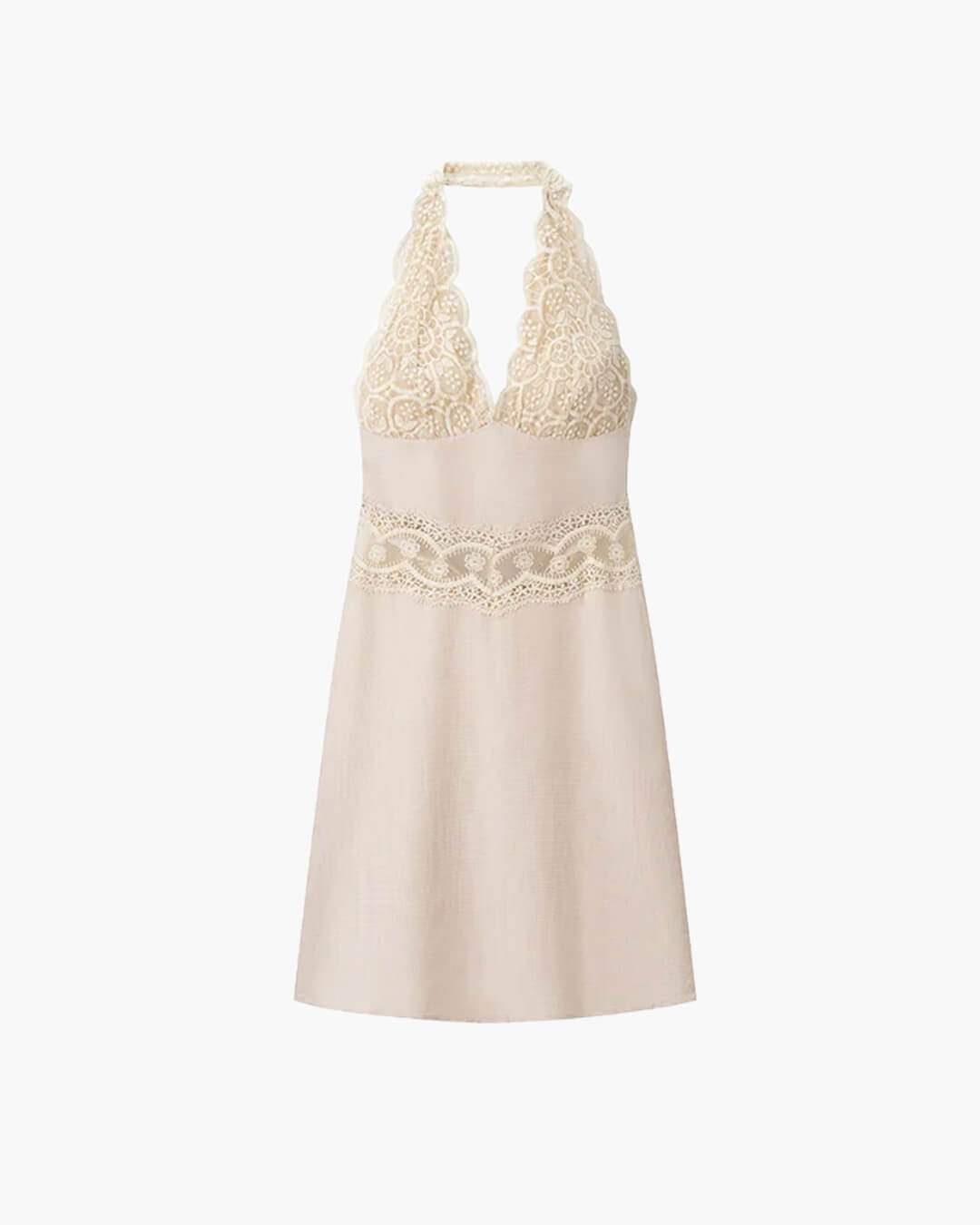 Vestido halter con espalda descubierta Alessa