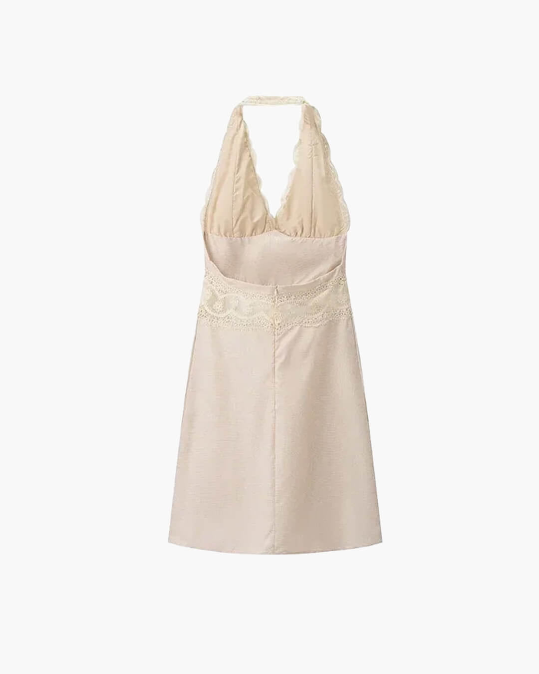 Vestido halter con espalda descubierta Alessa
