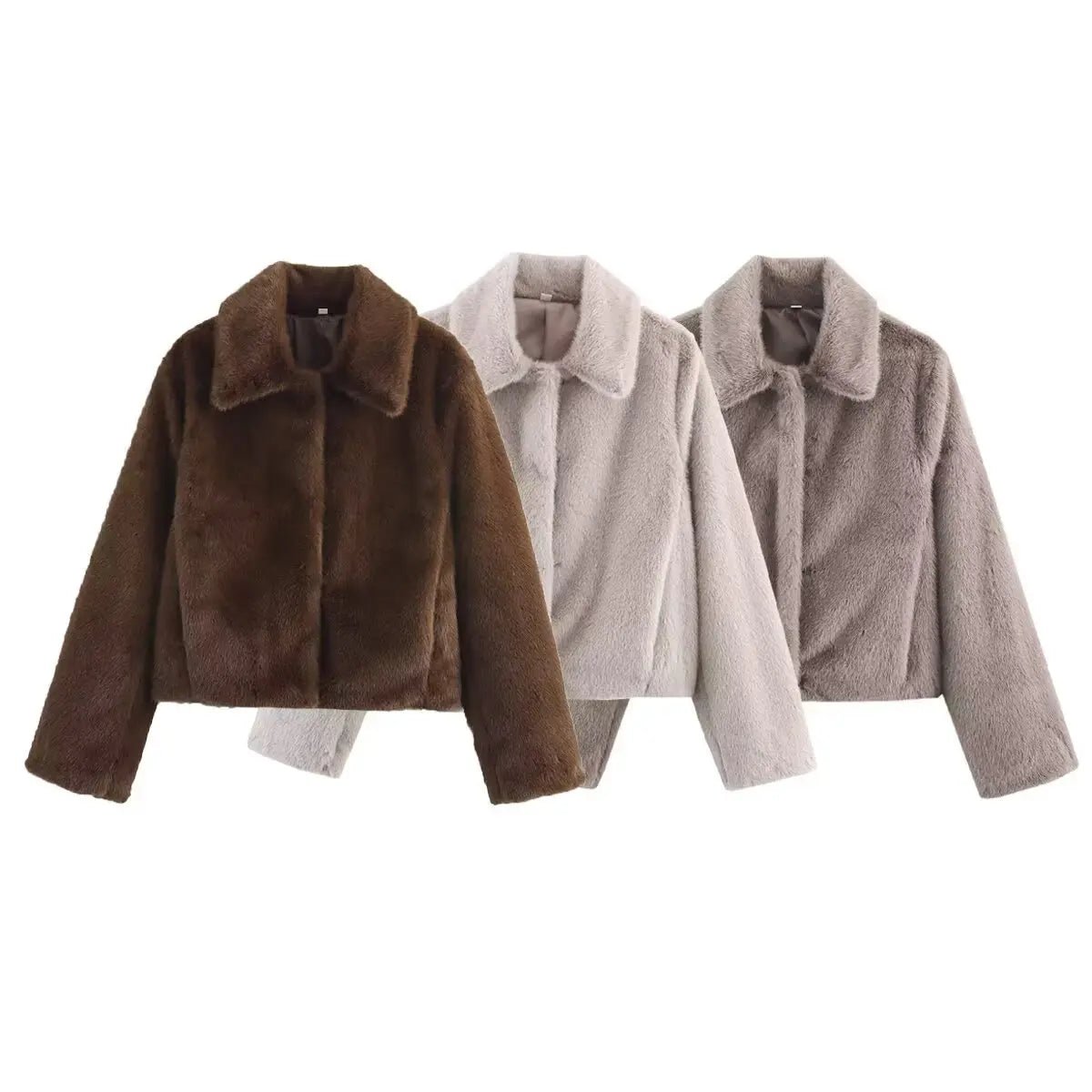 Chaqueta de piel sintética Alexandra