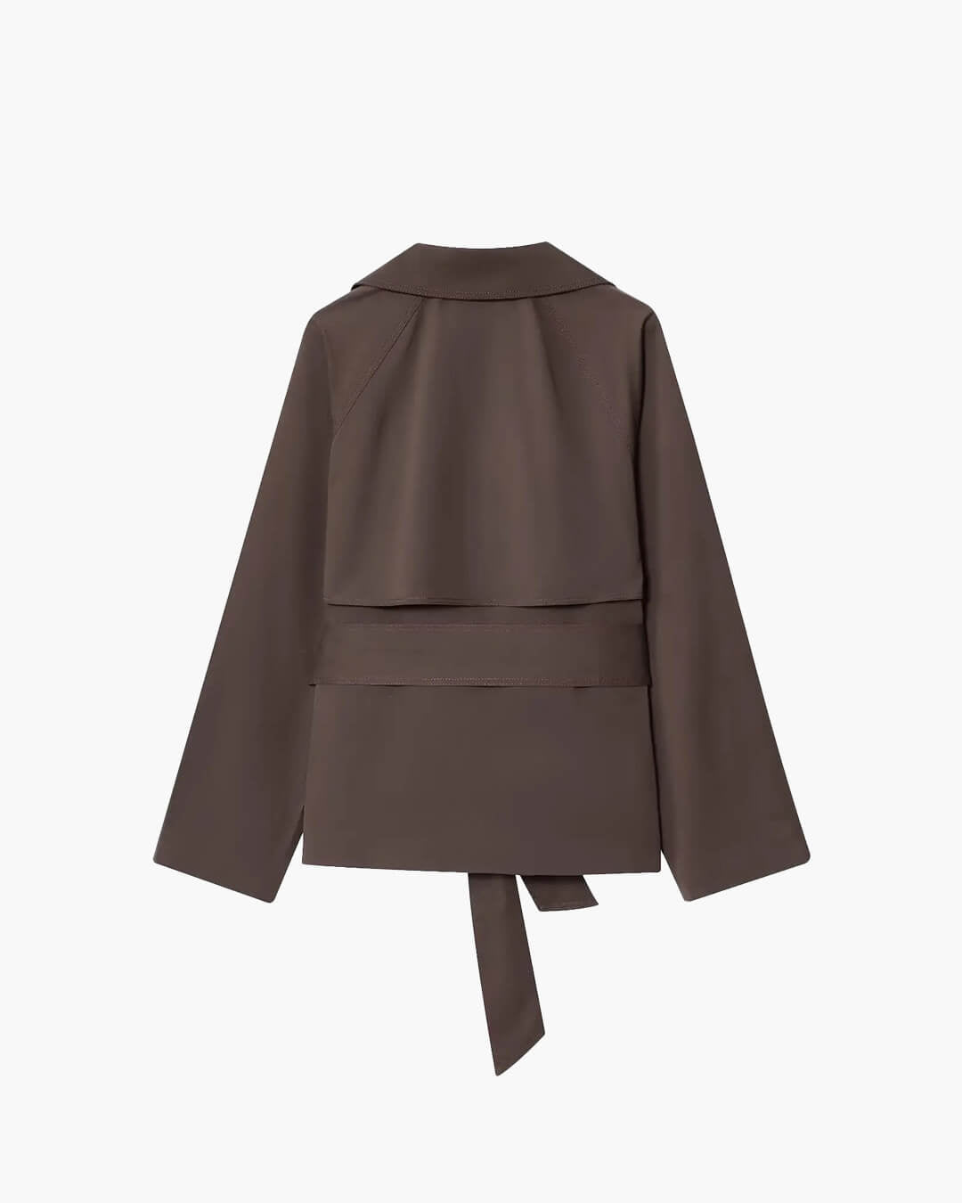 Gabardina corta Alianna con cinturón