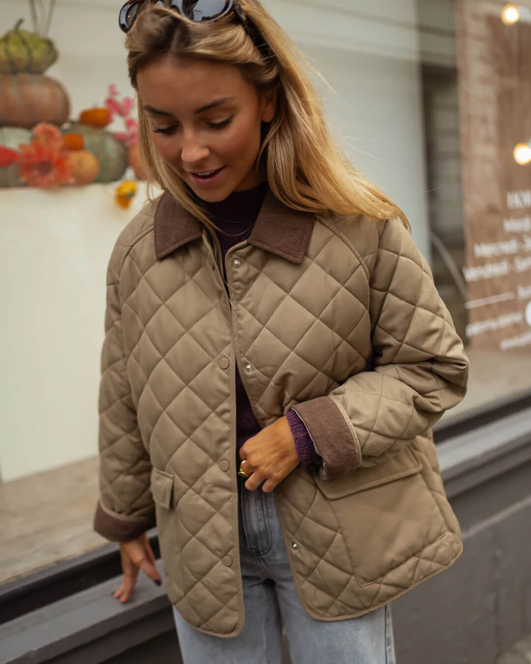 Chaqueta retro acolchada Alice