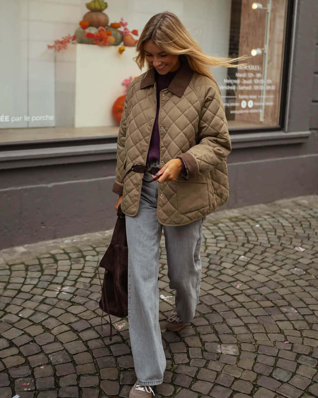 Chaqueta retro acolchada Alice