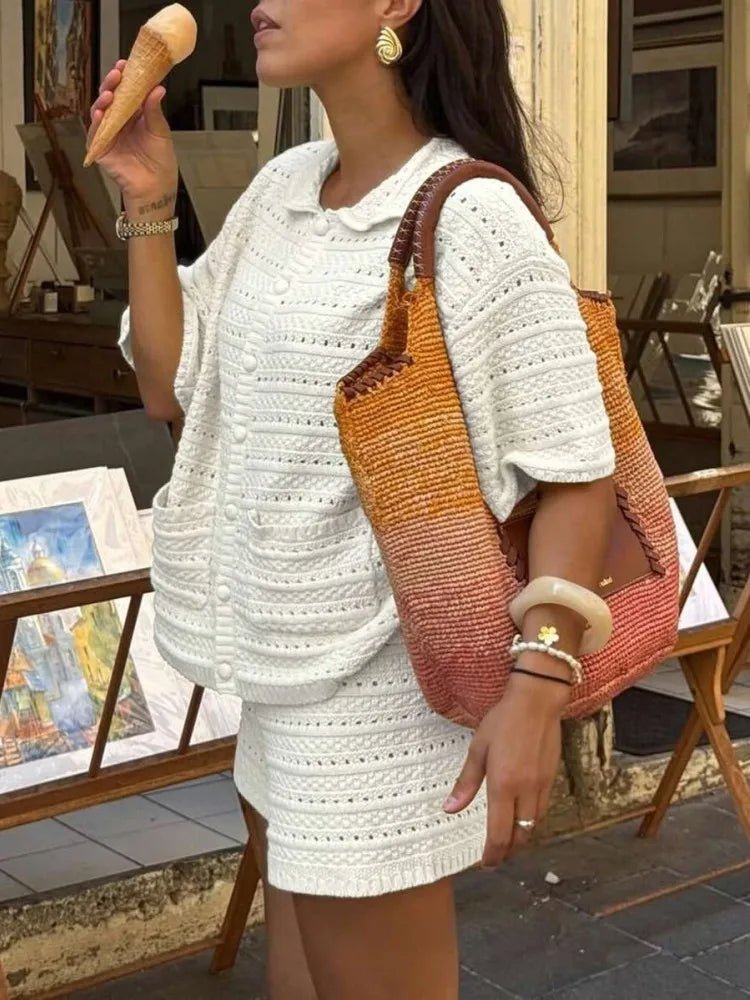 Conjunto veraniego Amaia de punto de dos piezas