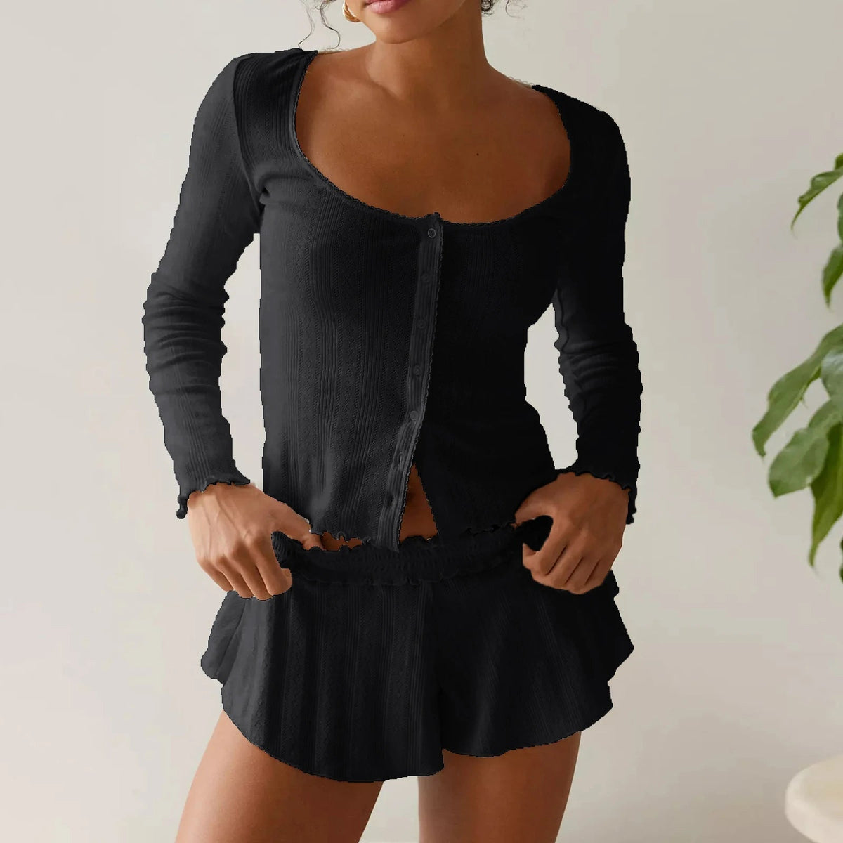 Conjunto de pijama de manga larga Amalia