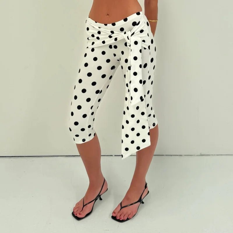 Pantalones capri de lunares Amalia