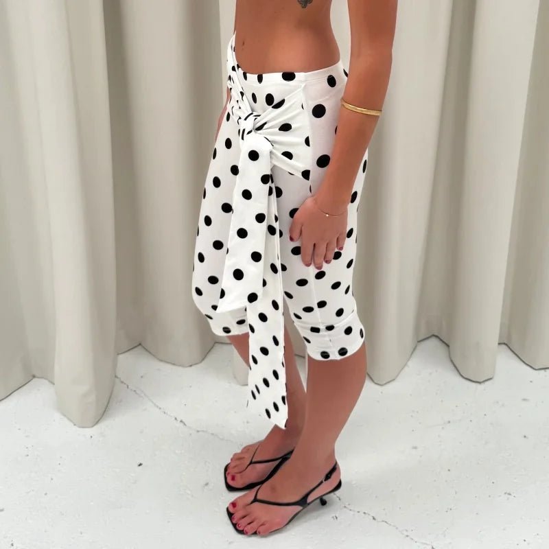 Pantalones capri de lunares Amalia