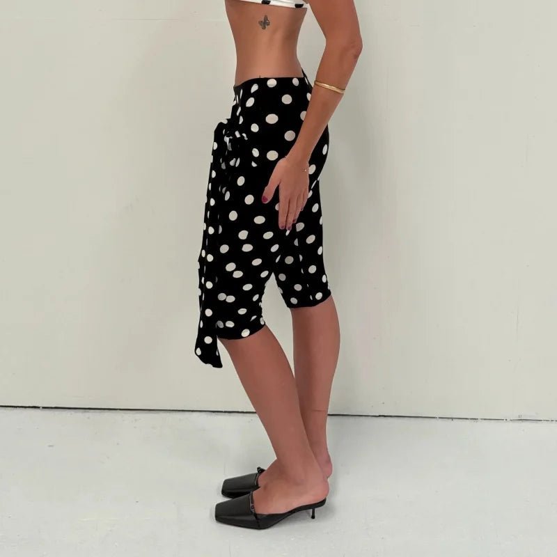 Pantalones capri de lunares Amalia