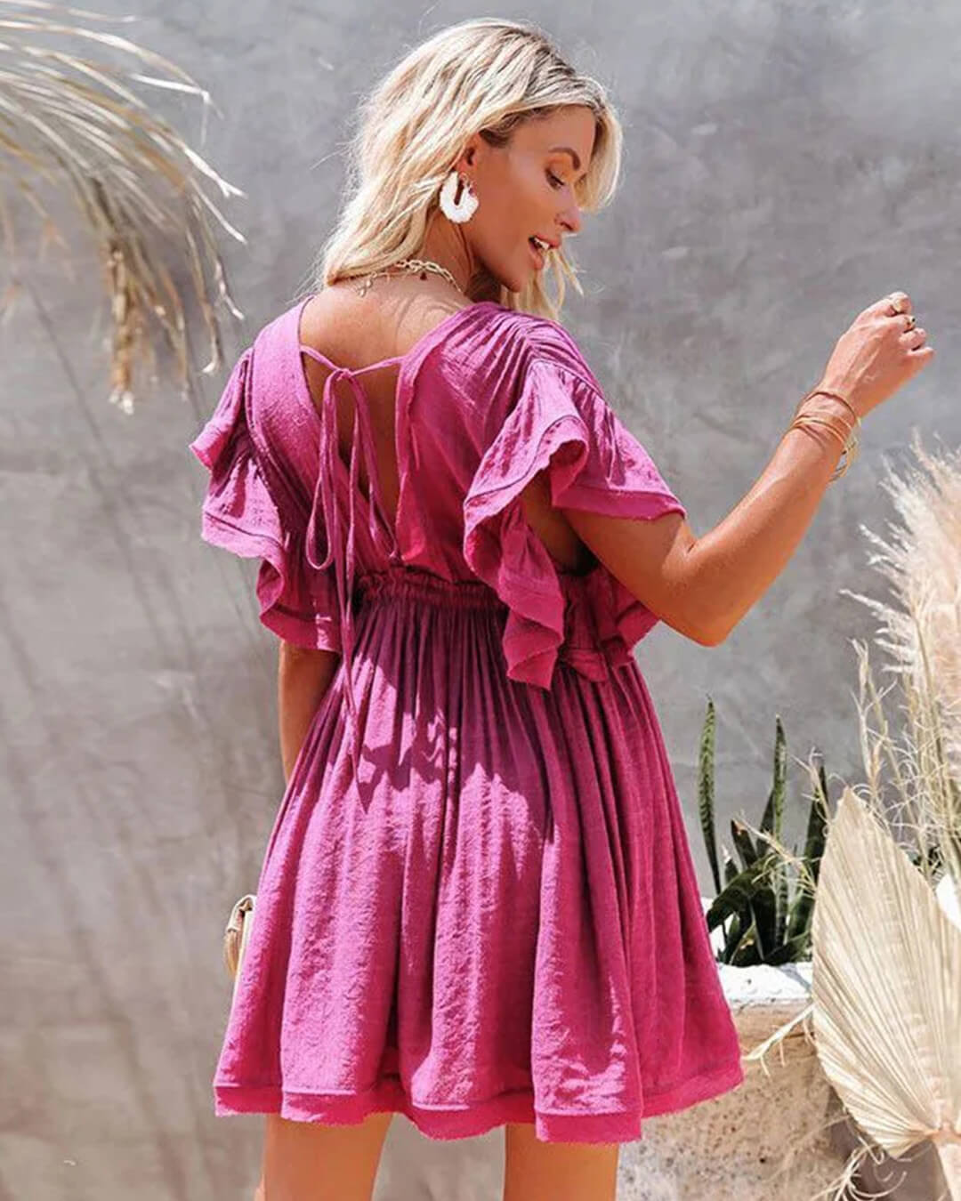Minivestido bohemio babydoll Anabelle