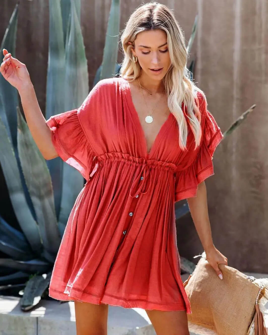Minivestido bohemio babydoll Anabelle
