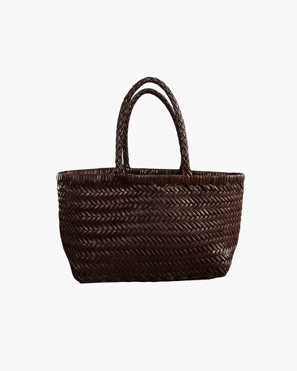 Bolso tote de piel trenzada a mano Anais