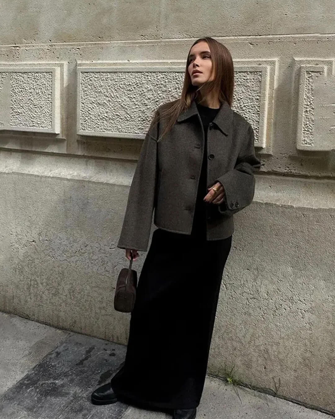 Chaqueta corta abotonada Angelina