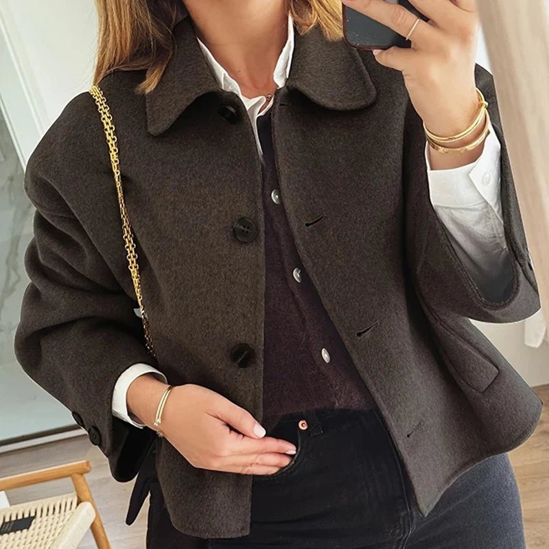 Chaqueta corta abotonada Angelina