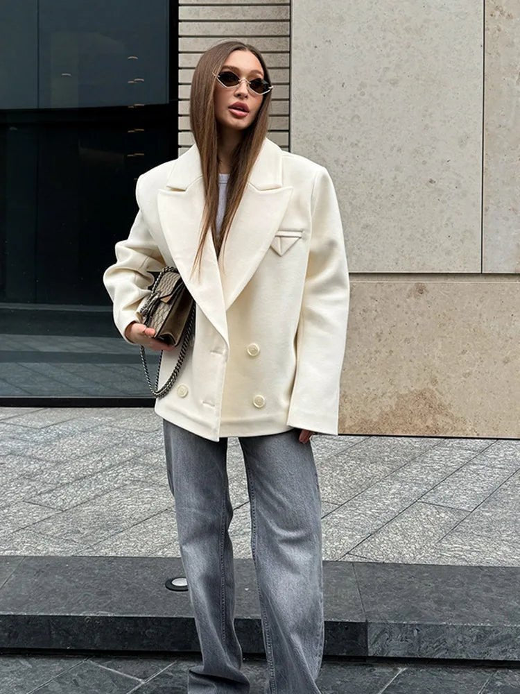 Abrigo blazer holgado Angeline