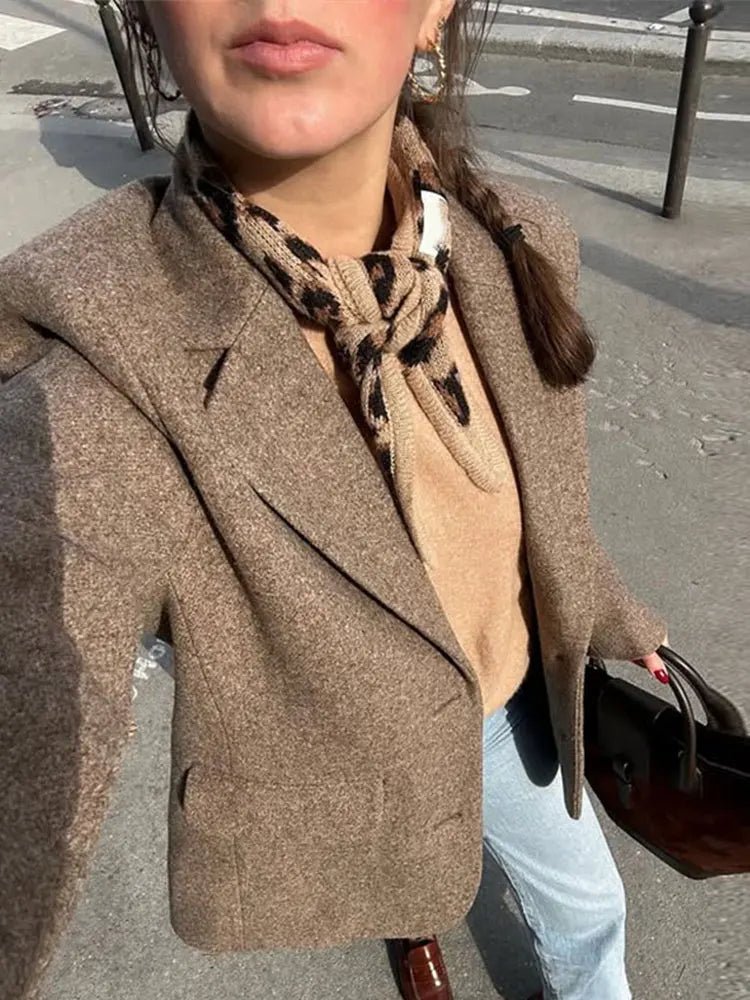 Abrigo blazer entallado Anna