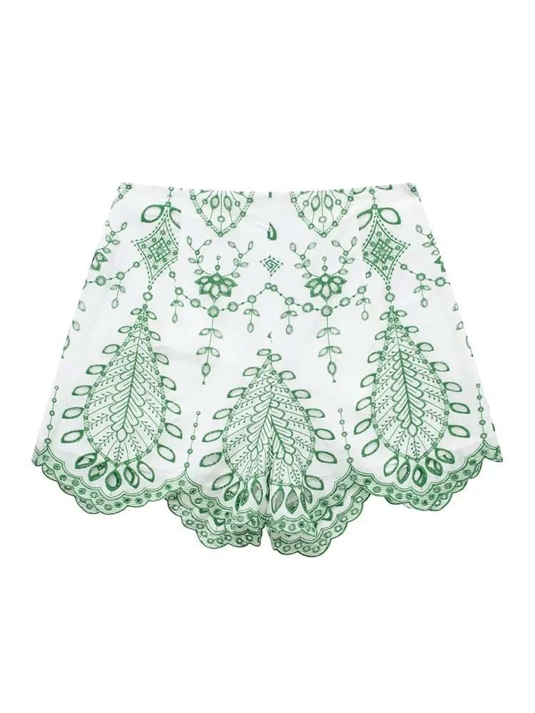 Conjunto de shorts bordado Aoife