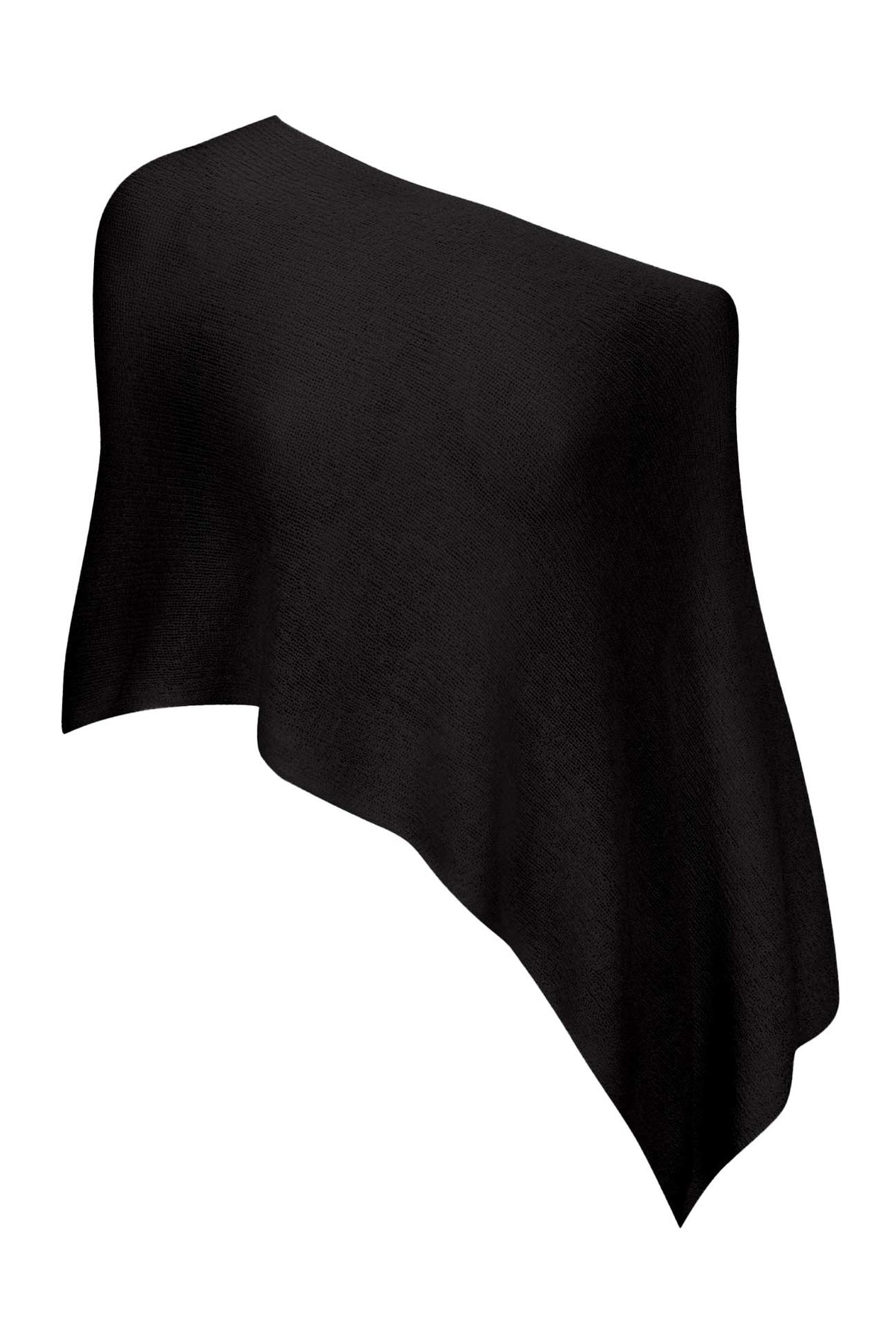 Top poncho transparente asimétrico