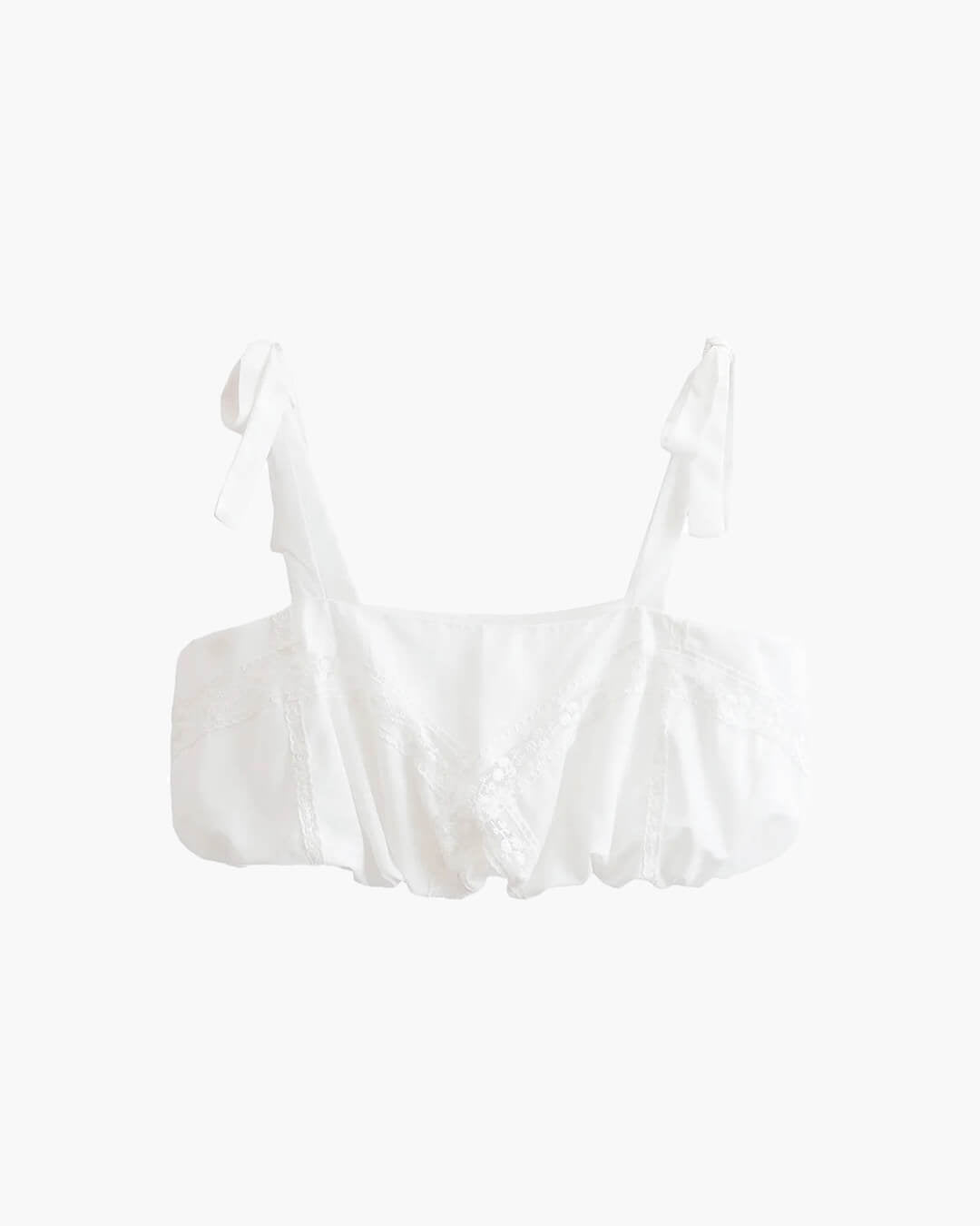 Conjunto de top abullonado y falda bordados Aurelia