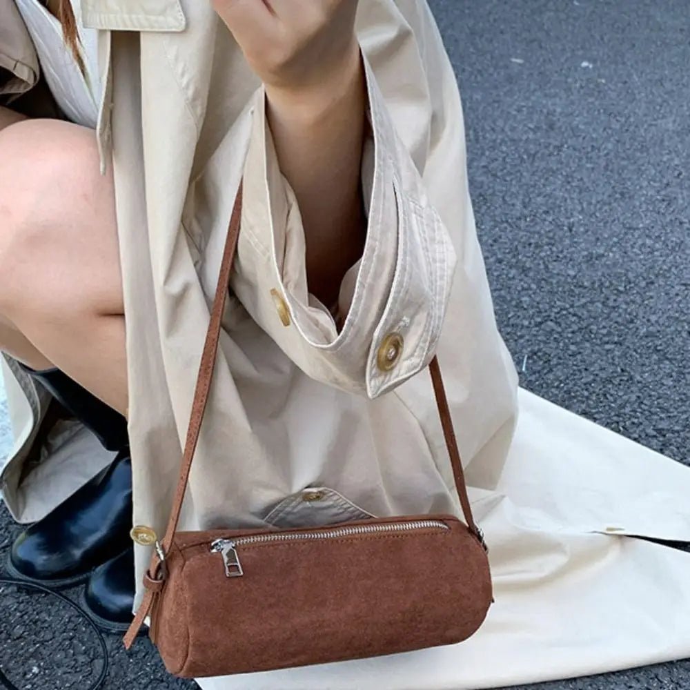 Bolso hobo acolchado de ante Beatrice
