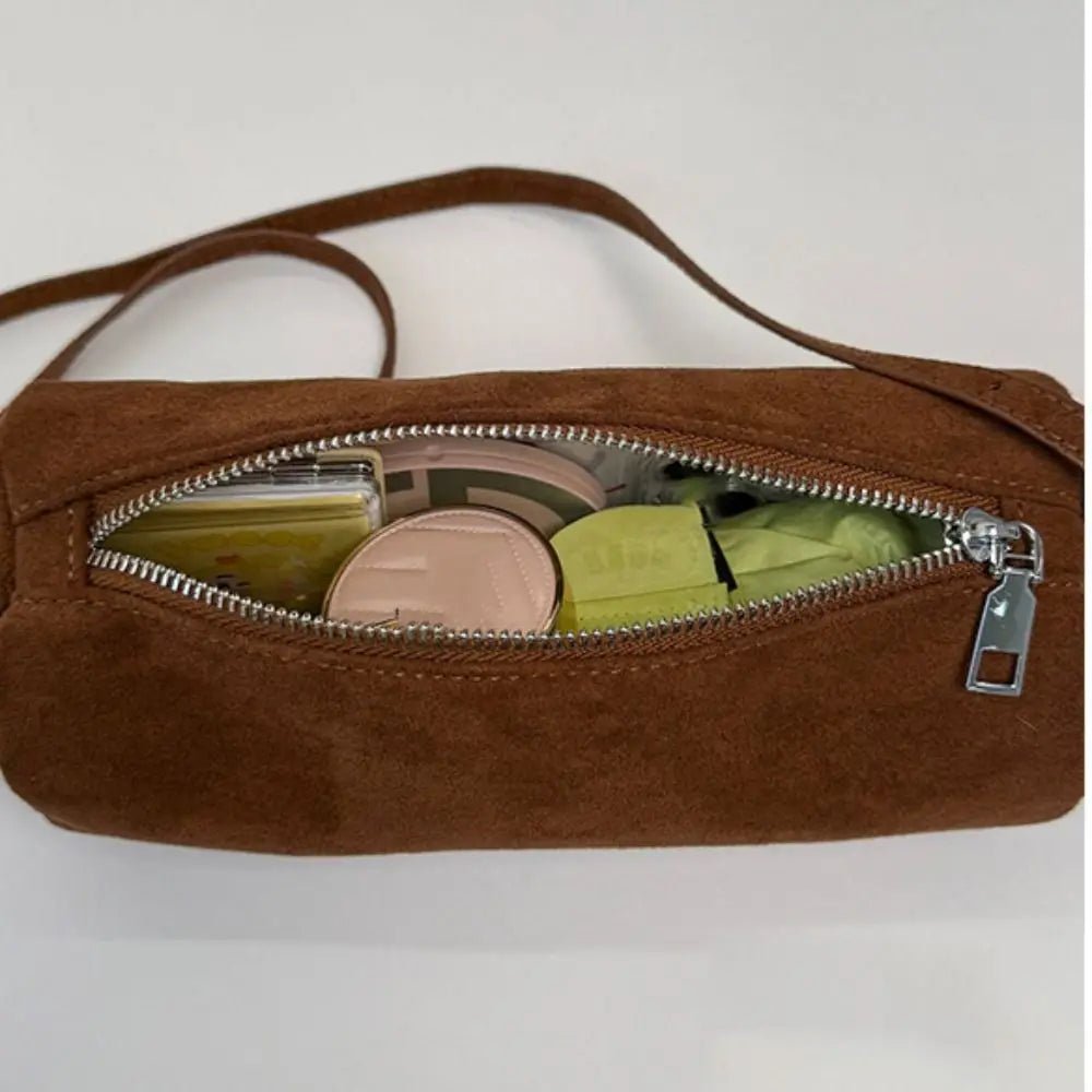 Bolso hobo acolchado de ante Beatrice