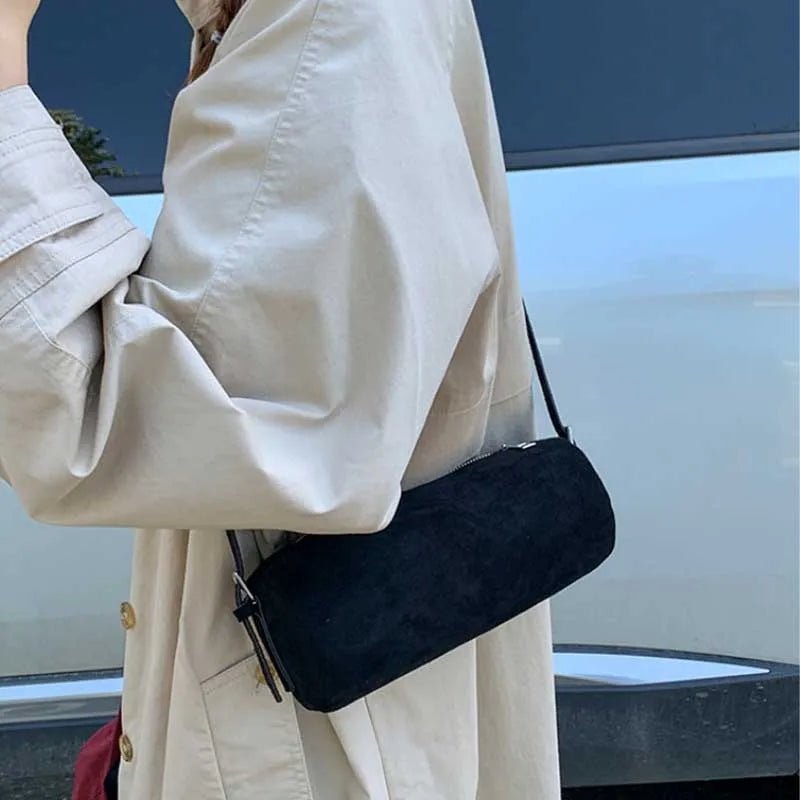 Bolso hobo acolchado de ante Beatrice