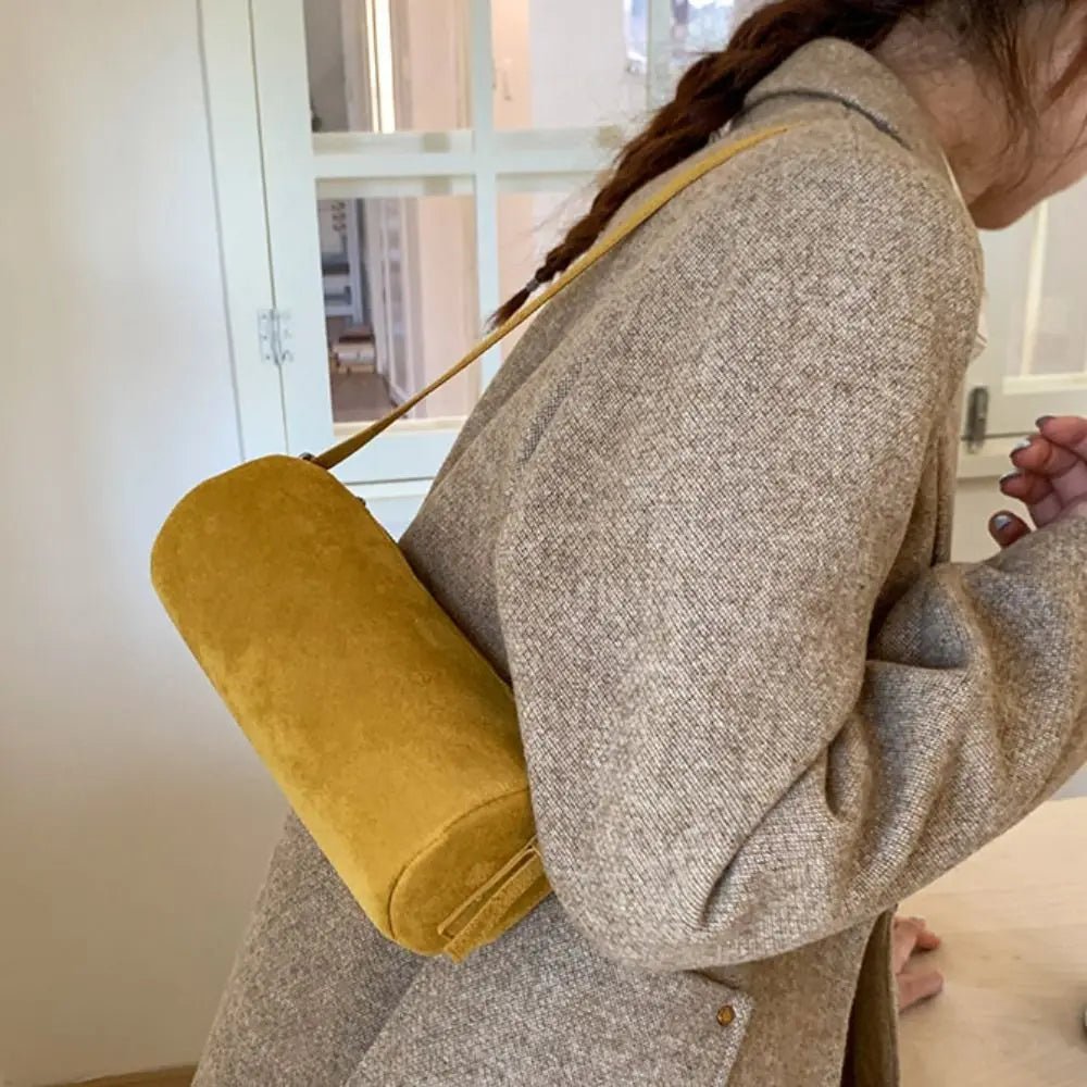 Bolso hobo acolchado de ante Beatrice