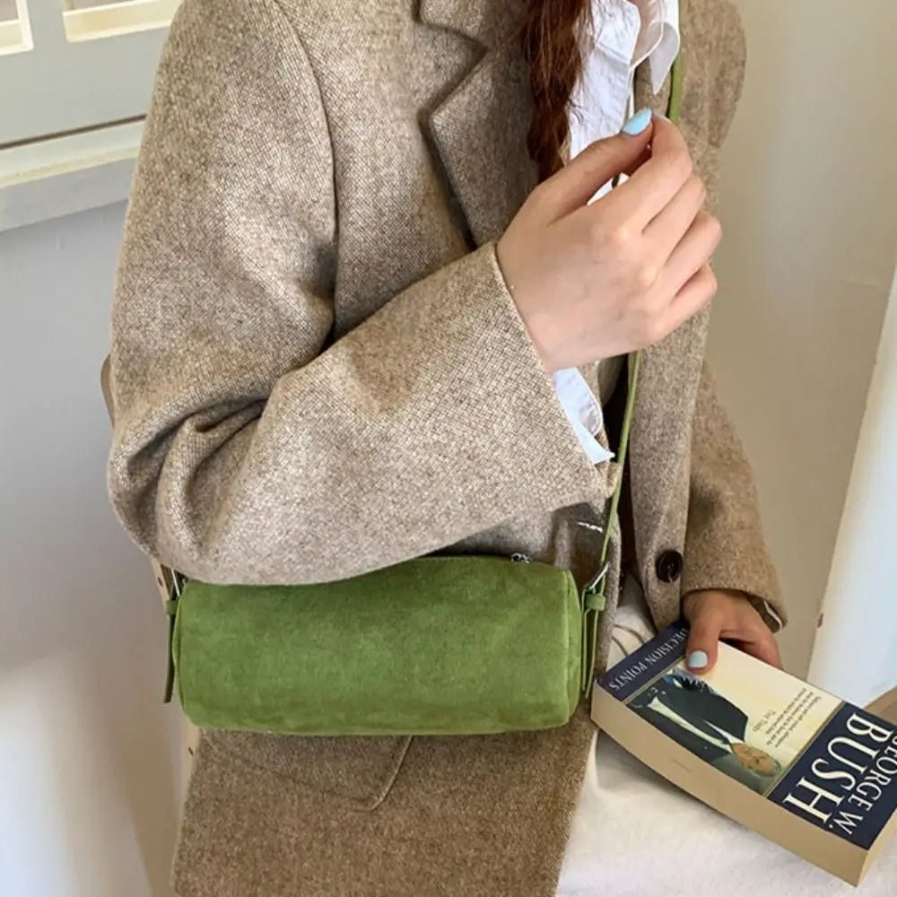 Bolso hobo acolchado de ante Beatrice