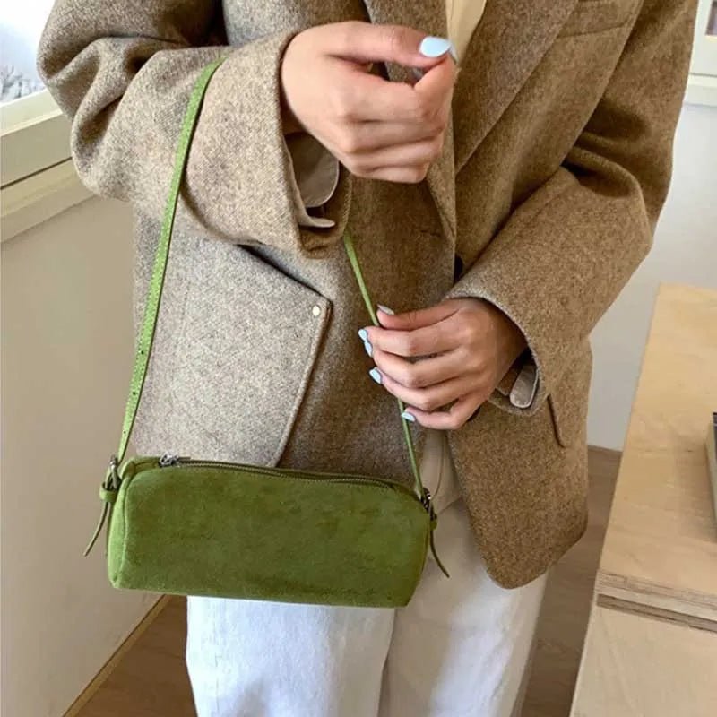 Bolso hobo acolchado de ante Beatrice