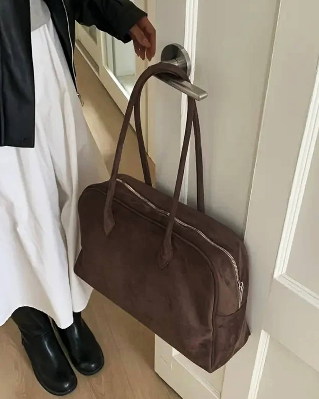 Bolso tote para portátil de cuero vintage Beatrice