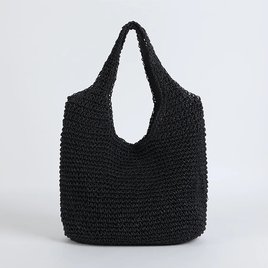Bolso tote de ratán tejido Beatrice