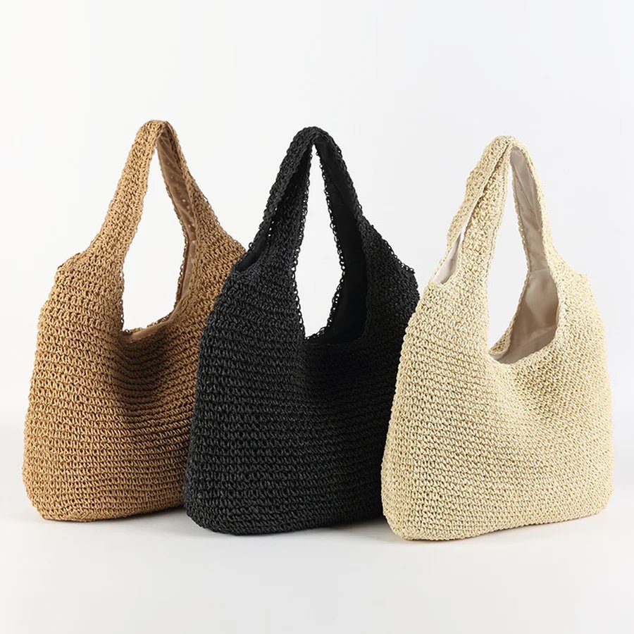 Bolso tote de ratán tejido Beatrice