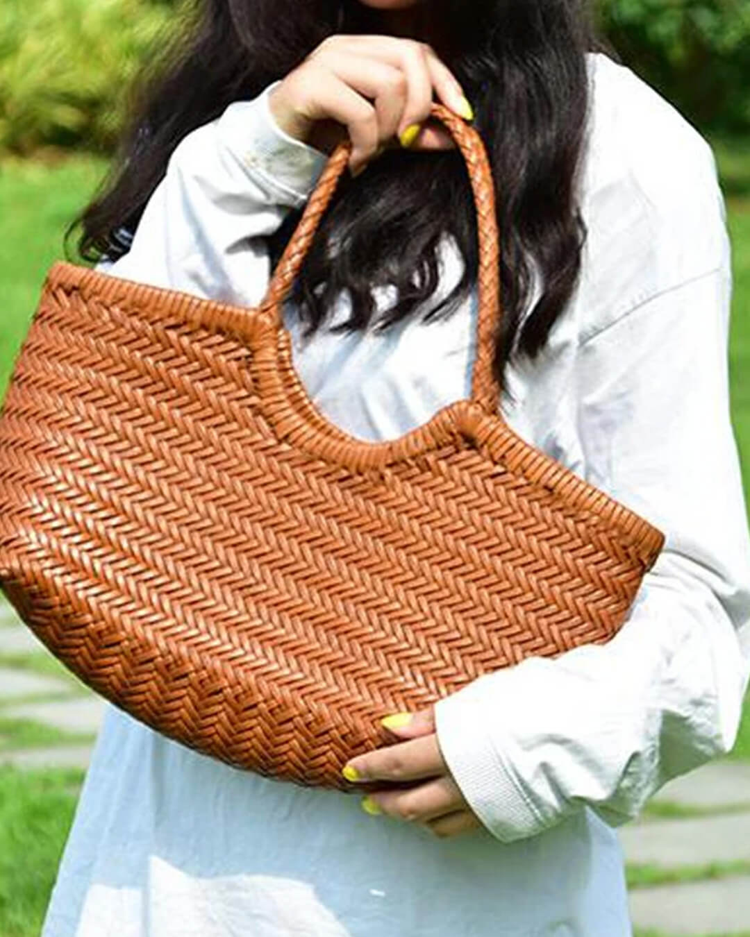 Bolso tote tejido Beatrice