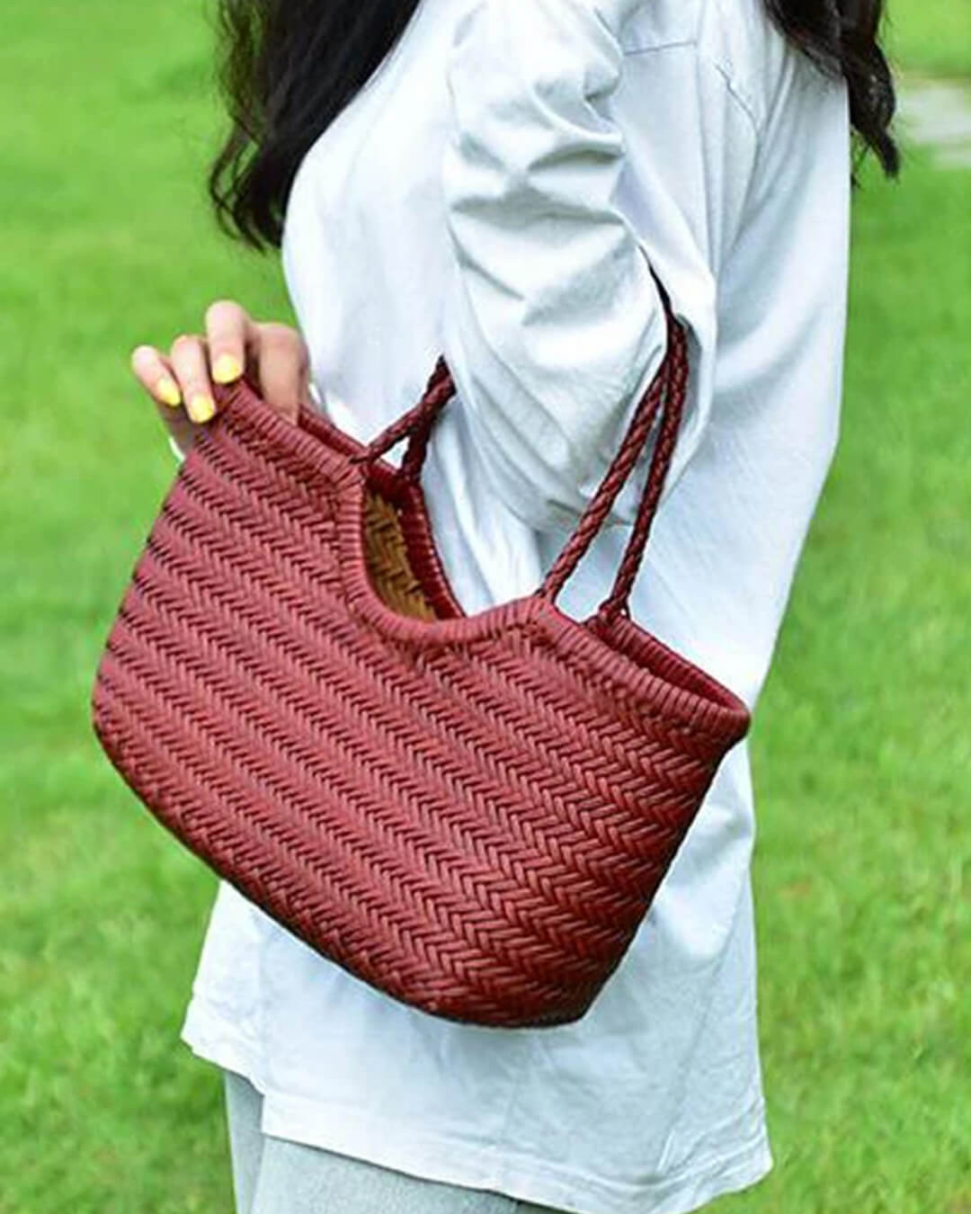 Bolso tote tejido Beatrice