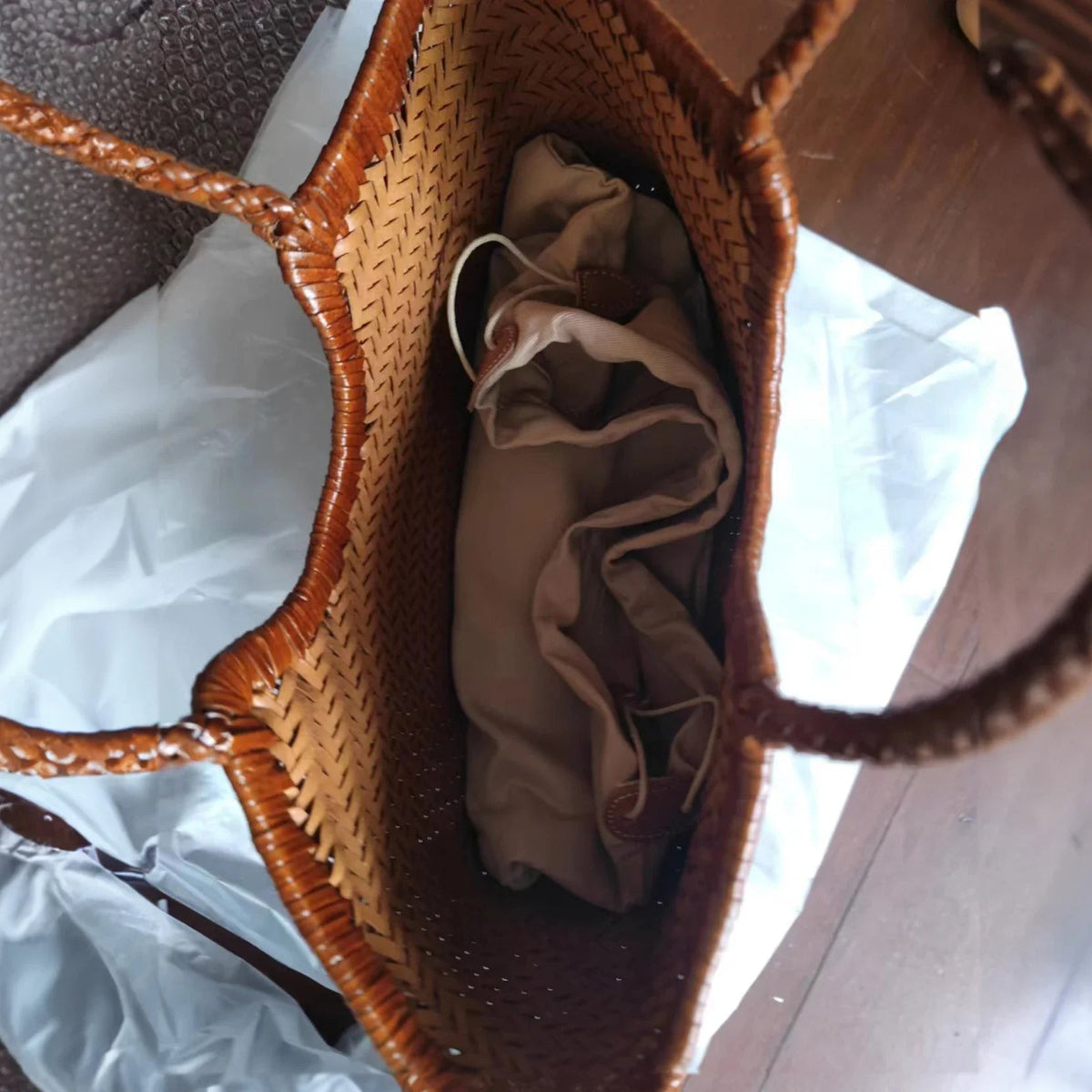 Bolso tote tejido Beatrice