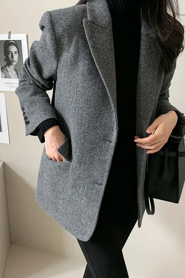 Blazer de corte extragrande Belle