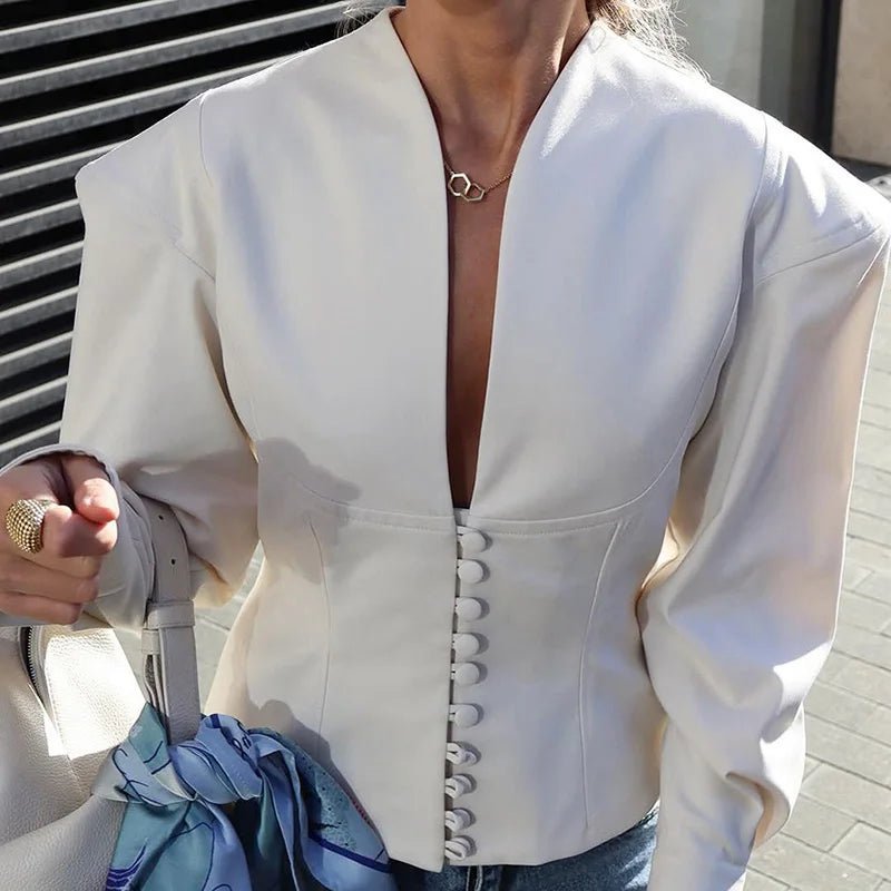 Conjunto de blazer con cintura ceñida Bethany