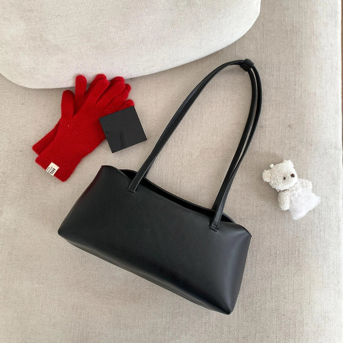Bolso tote acolchado de hombro Bianca