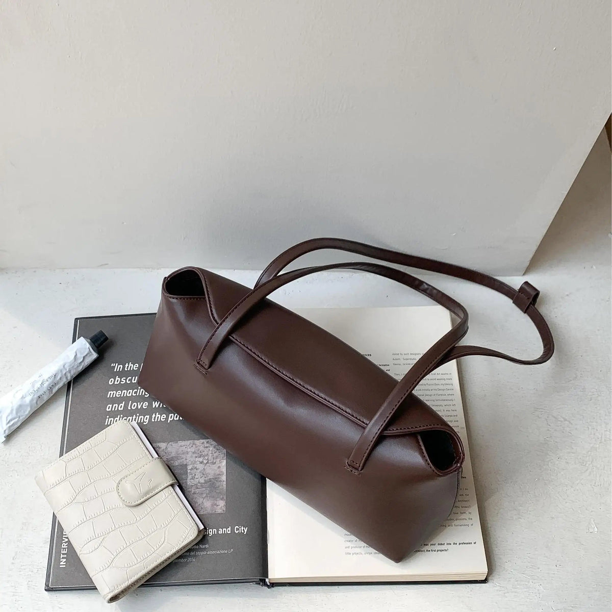 Bolso tote acolchado de hombro Bianca