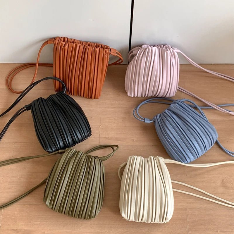 Bolso bandolera mini plisado Bianca