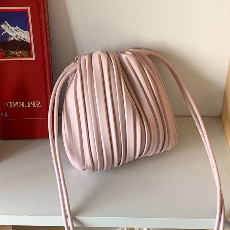 Bolso bandolera mini plisado Bianca