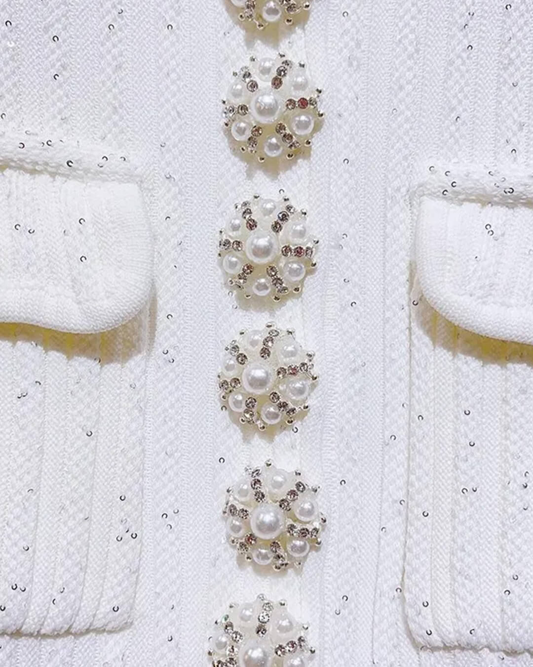 Minivestido de punto con lentejuelas Bianca