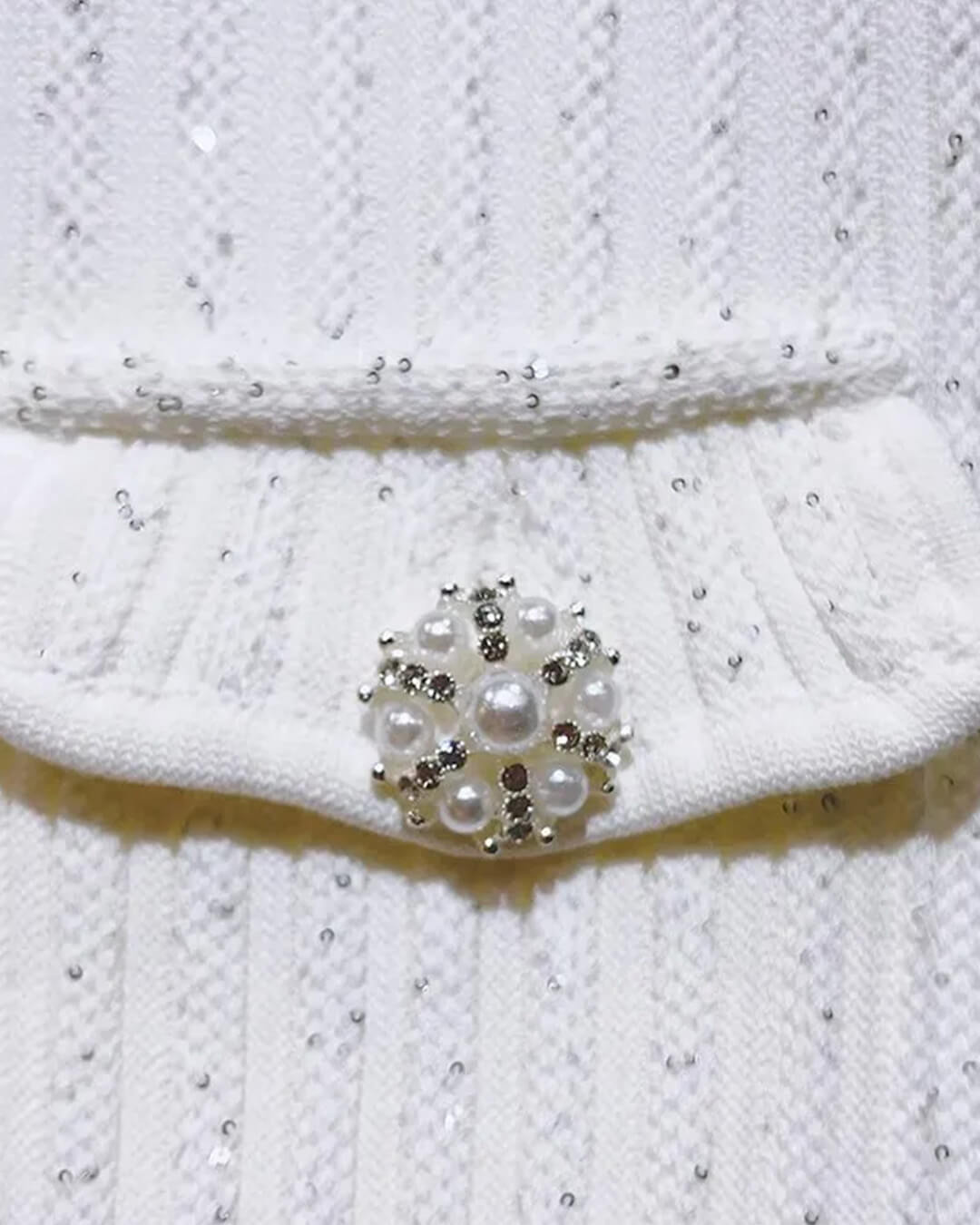 Minivestido de punto con lentejuelas Bianca